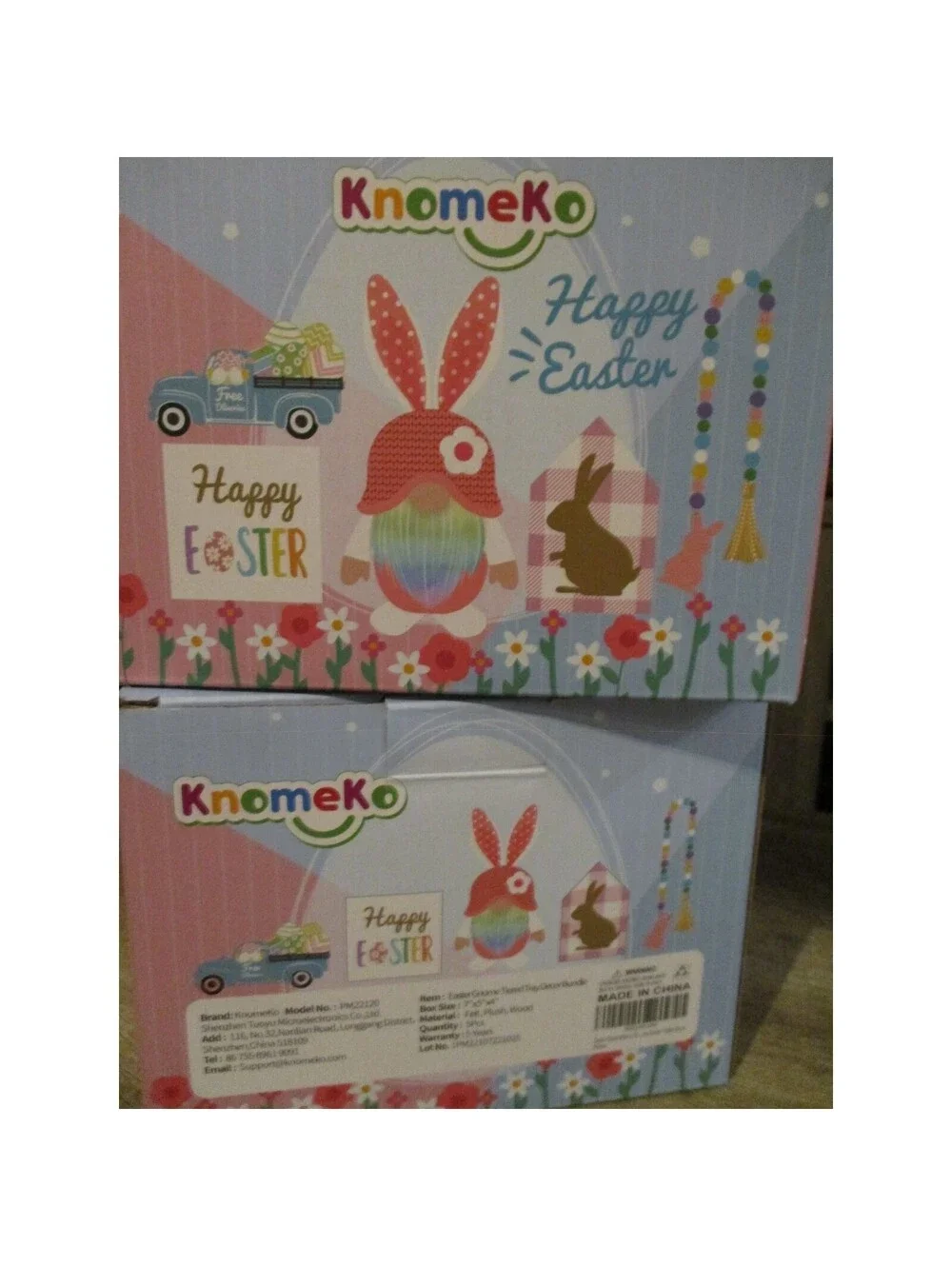 Knomeko Happy Easter Decor Set (Boxed) - Lot of 2